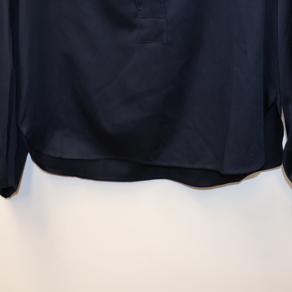 Women's Madewell Navy V-Neck Long Sleeve Blouse Size S - Picture 12 of 14
